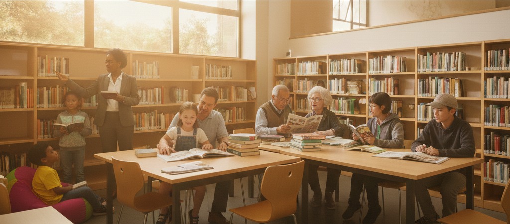 Community gathering near school